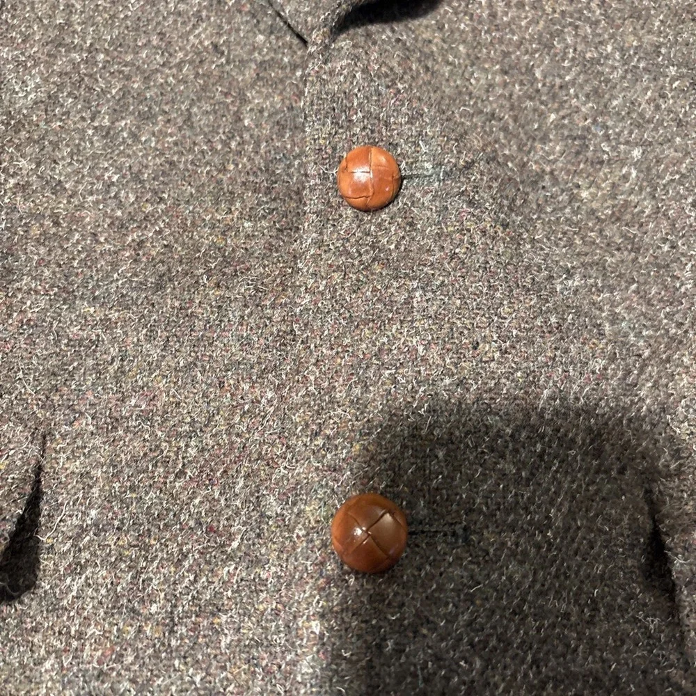 Beacon Hill Collection Filenes Men Brown Wool Tweed Blazer Sport Coat 44 Regular